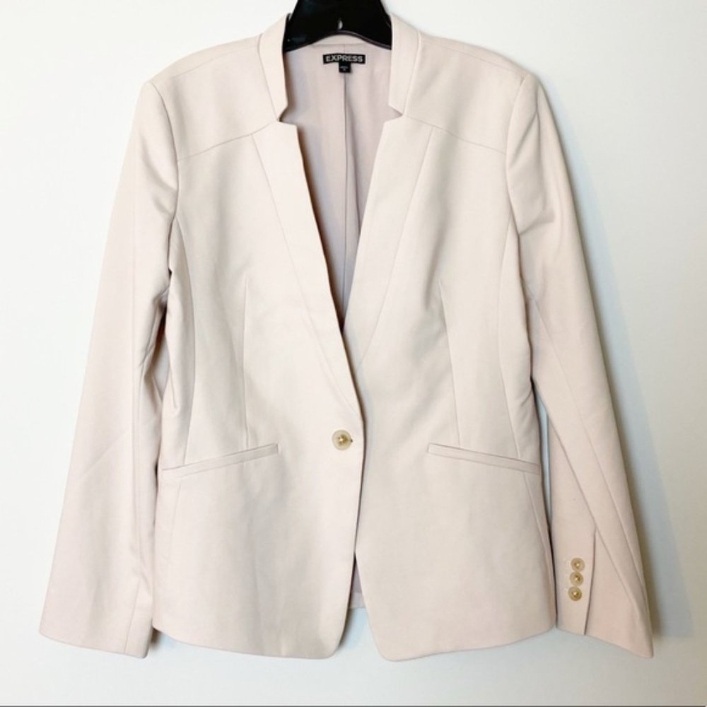 Express Classic Pink Workwear Blazer Jacket Sz 14